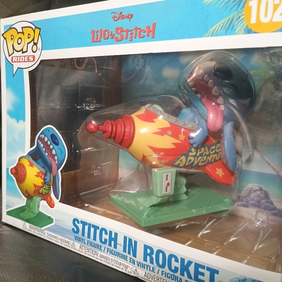 New in box 💥POP! Rides Disney's Stitch in Rocket #102💥 Collectible Figurine - Picture 2 of 11